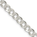 Sterling Silver 5.5mm Pavé Curb Chain