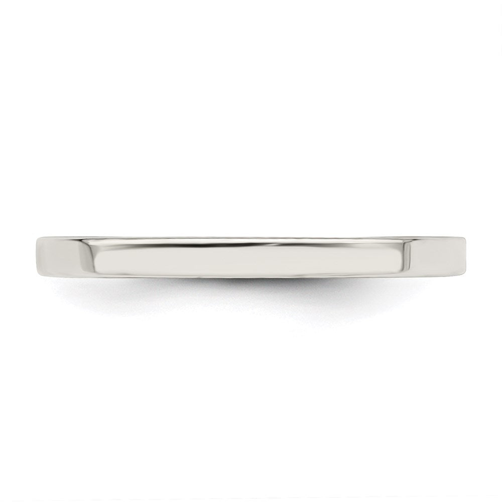 Sterling Silver 2mm Comfort Fit Flat Band