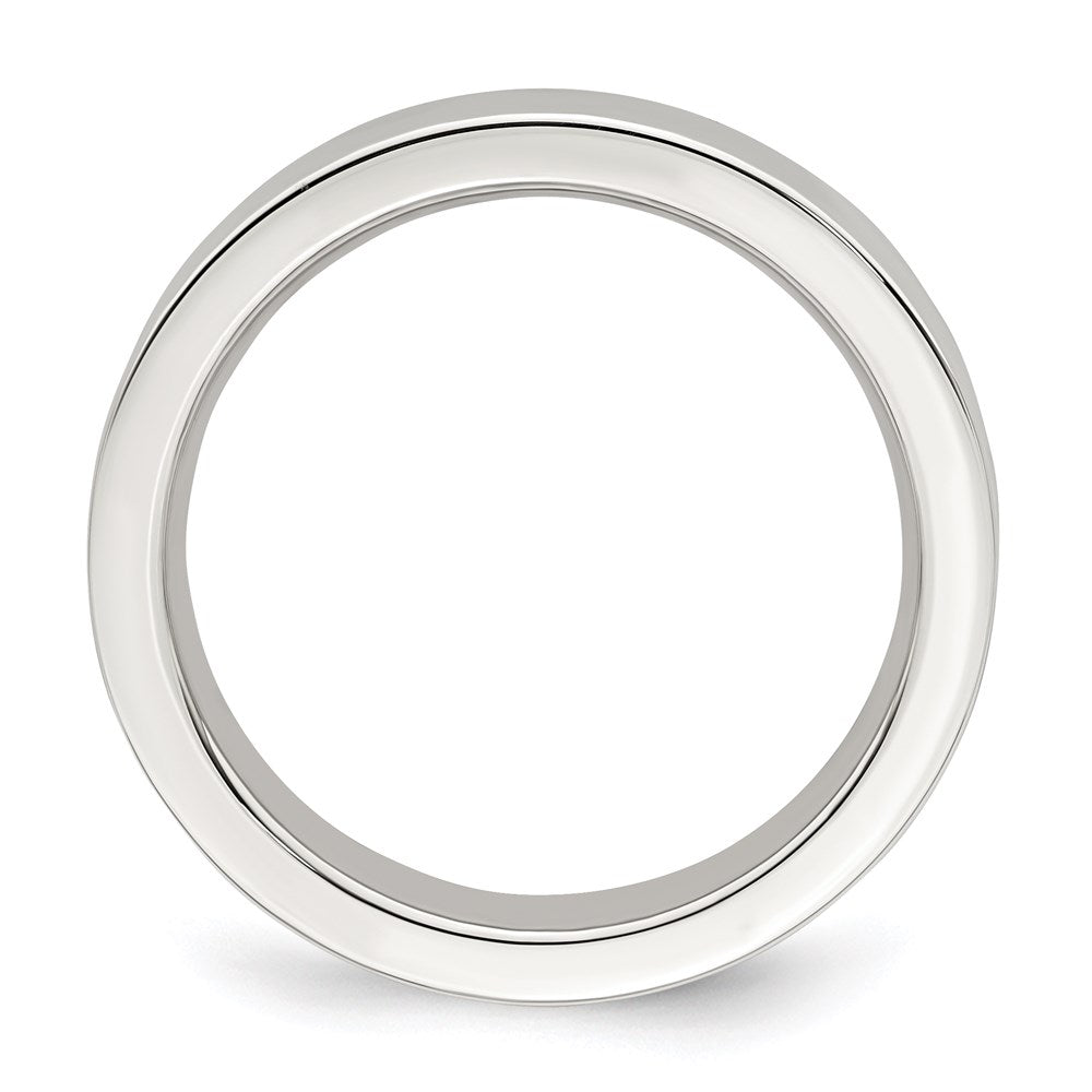 Sterling Silver 4mm Comfort Fit Flat Band