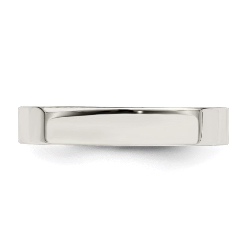 Sterling Silver 4mm Comfort Fit Flat Band