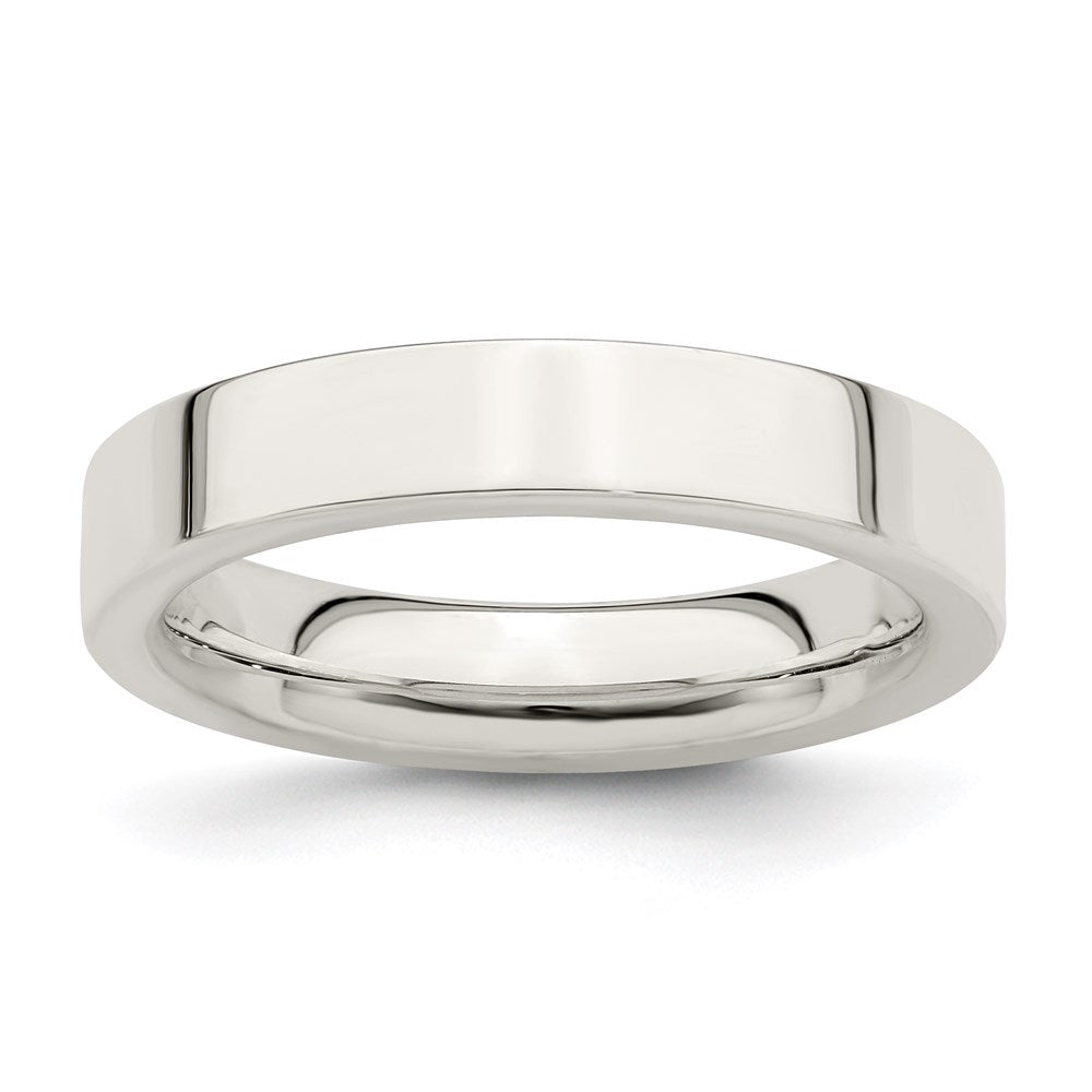 Sterling Silver 4mm Comfort Fit Flat Band