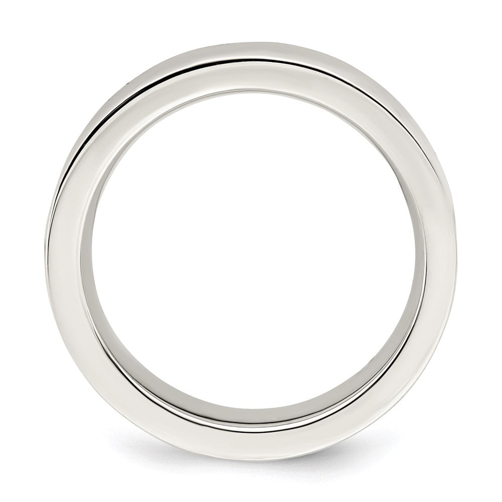 Sterling Silver 5mm Comfort Fit Flat Band