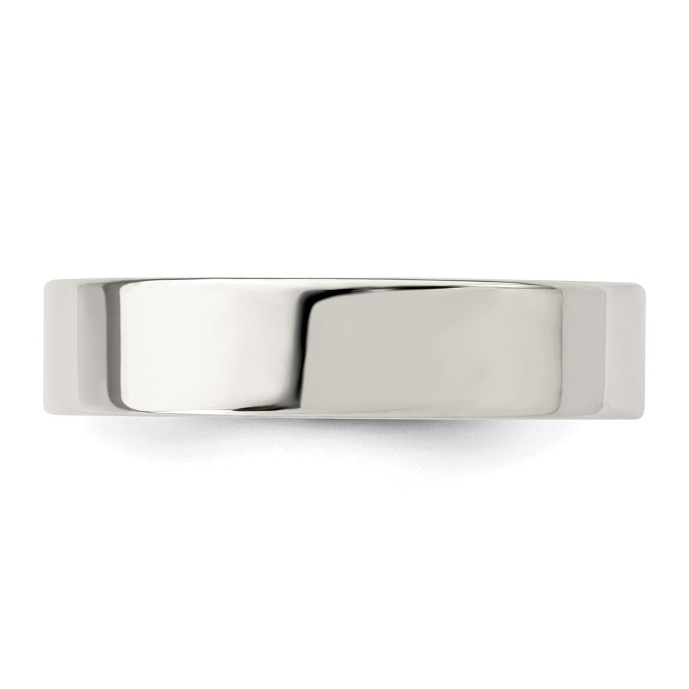 Sterling Silver 5mm Comfort Fit Flat Band