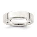 Sterling Silver 5mm Comfort Fit Flat Band