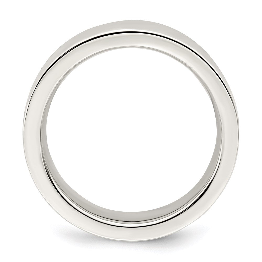 Sterling Silver 6mm Comfort Fit Flat Band