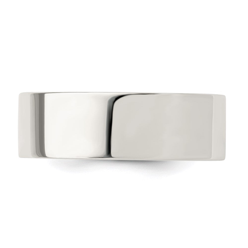 Sterling Silver 7mm Comfort Fit Flat Band