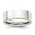 Sterling Silver 7mm Comfort Fit Flat Band