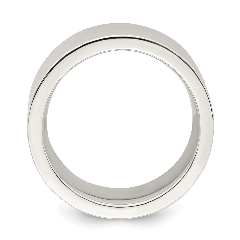 Sterling Silver 9mm Comfort Fit Flat Band