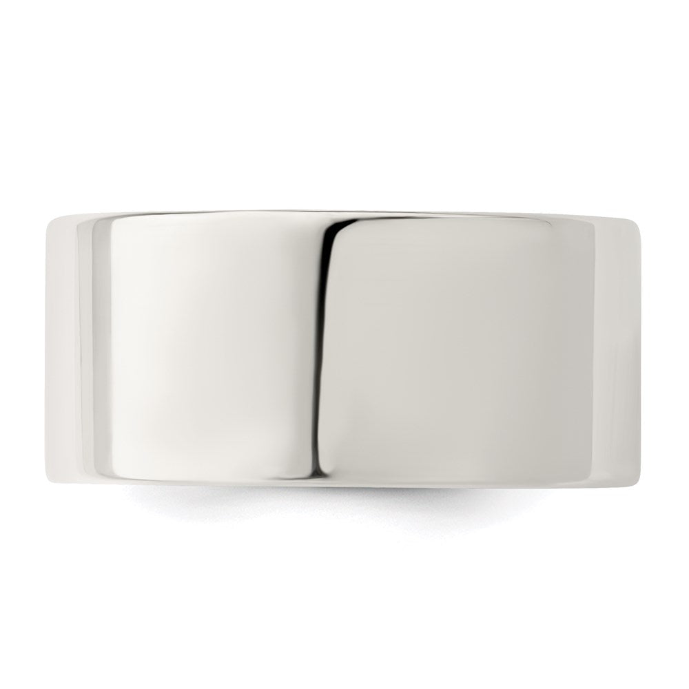 Sterling Silver 10mm Comfort Fit Flat Band