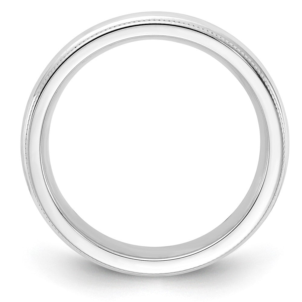 Sterling Silver 4mm Milgrain Comfort Fit Band