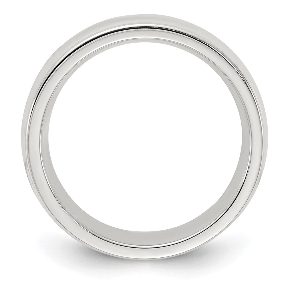 Sterling Silver 6mm Milgrain Comfort Fit Band