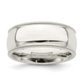 Sterling Silver 8mm Milgrain Comfort Fit Band