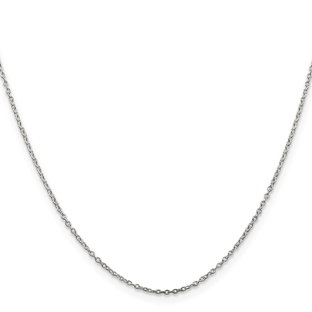 Sterling Silver 1mm Cable Chain w/ ext.