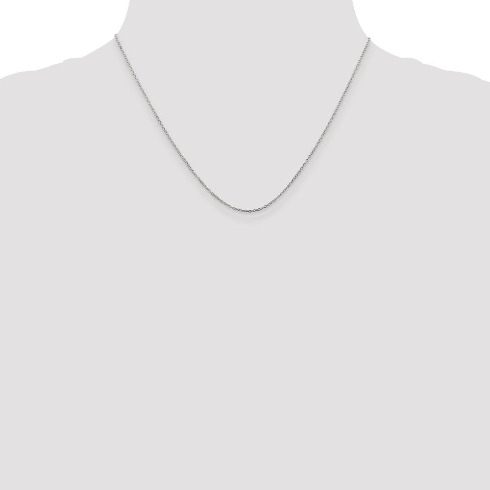 Sterling Silver 1mm Cable Chain w/ ext.