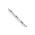 Sterling Silver 1mm Cable Chain w/ ext.