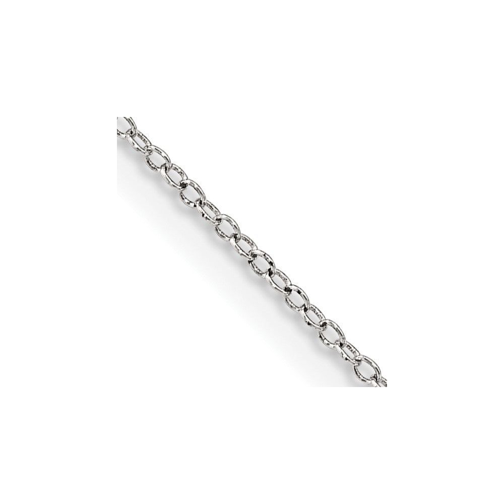 Sterling Silver 1mm Cable Chain w/ ext.
