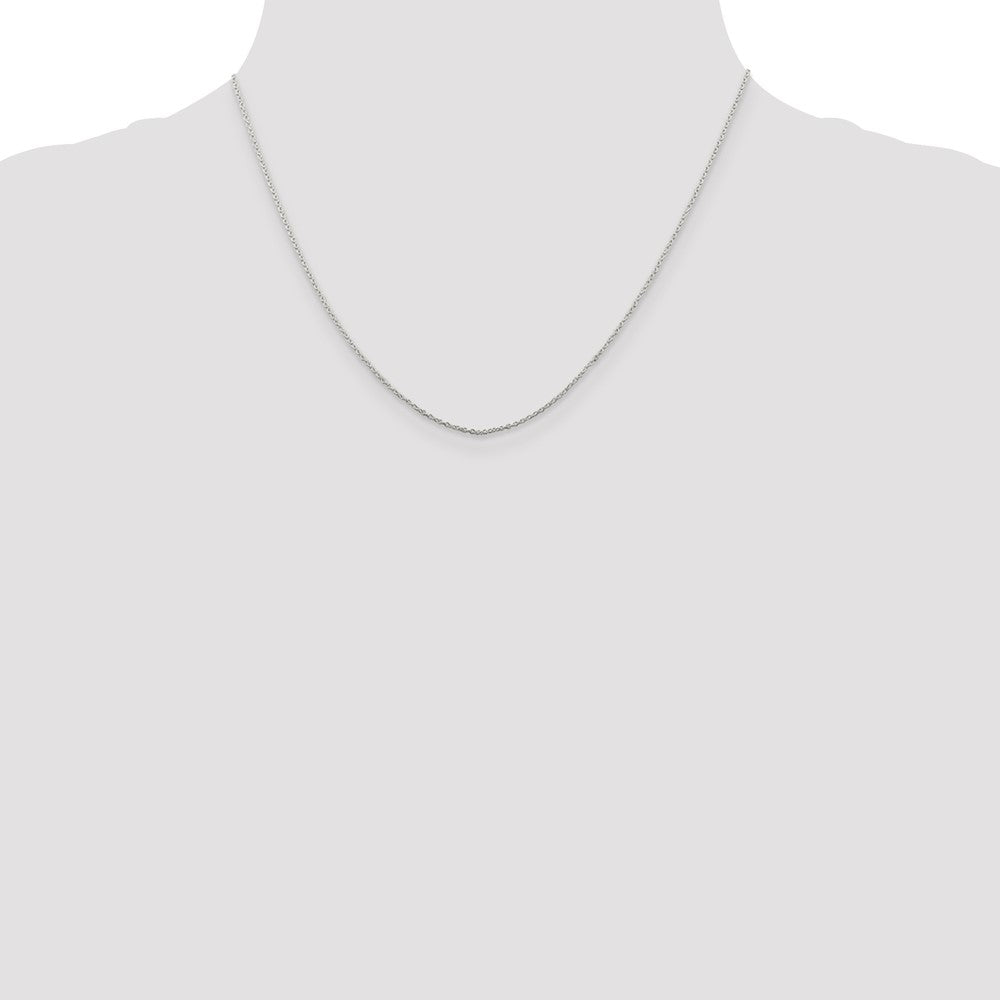 Sterling Silver 1mm Cable Chain w/ ext.