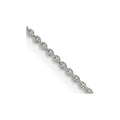 Sterling Silver 1mm Cable Chain w/ ext.