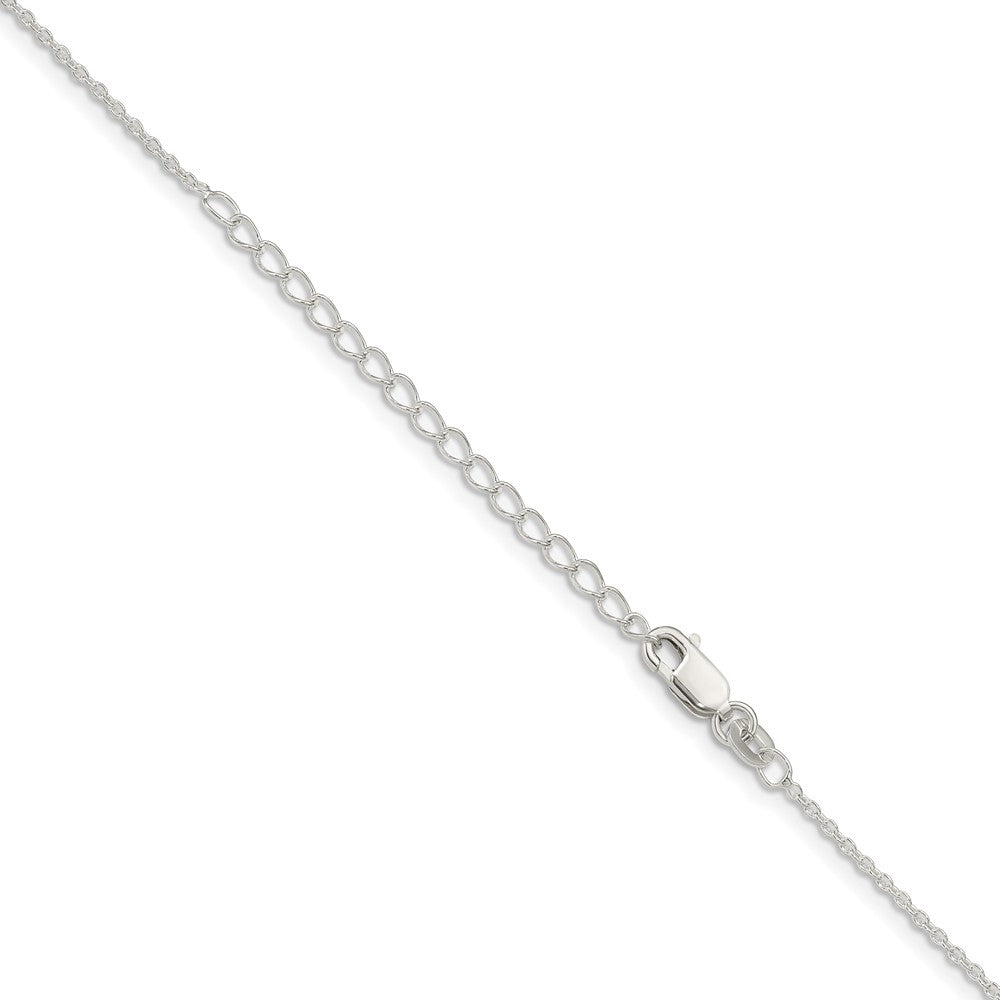 Sterling Silver 1.25mm Cable Chain w/ ext.