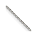 Sterling Silver 1.2mm Diamond-cut Rope Chain w/ ext.
