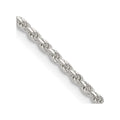 Sterling Silver 1.85mm Diamond-cut Rope Chain w/ ext.