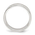 Sterling Silver 6mm Design Edge Band