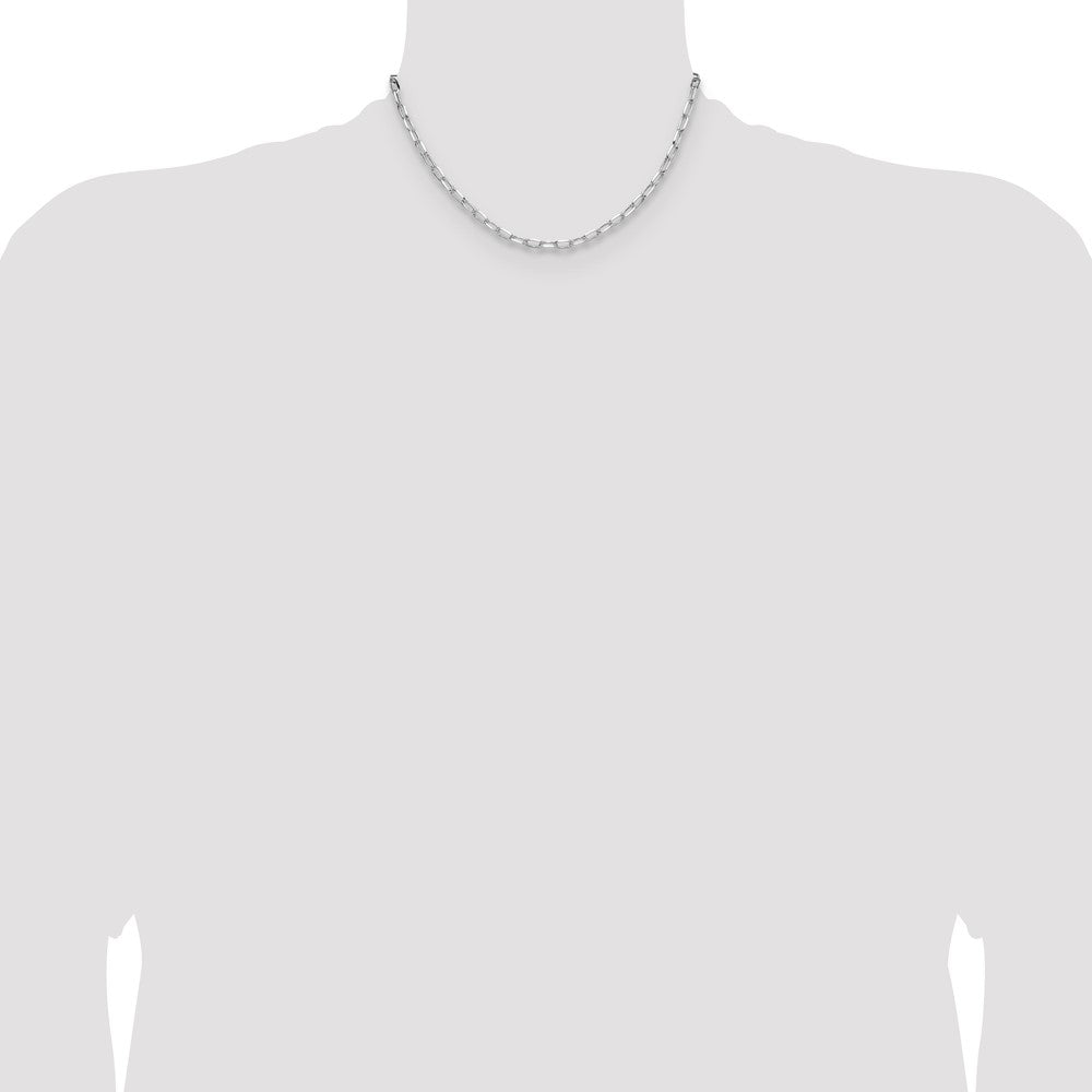 Sterling Silver Rhodium-plated 3.85mm D/C Forzantine Chain