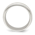 Sterling Silver 7mm Comfort Fit Double Milgrain Band