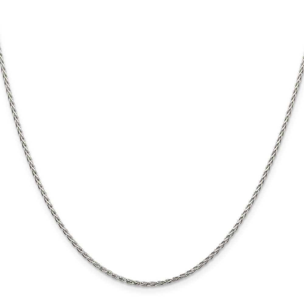 Sterling Silver 1.5mm Diamond-cut Spiga Chain w/ ext.
