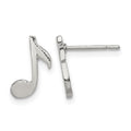 Sterling Silver Musical Note Mini Earrings