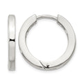 Sterling Silver 2.5x20mm Hinged Hoop Earrings