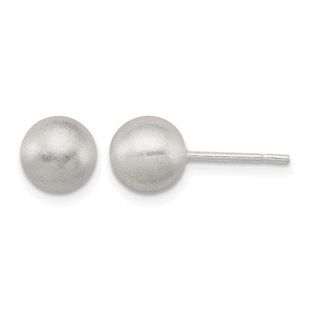 Sterling Silver Polished 7mm Laser-cut Post Earrings