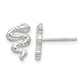Sterling Silver Polished Snake Post Earrings