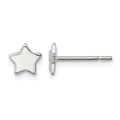 Sterling Silver Polished Star Post Earrings