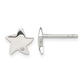Sterling Silver Diamond Star Post Earrings