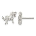 Sterling Silver Horse Mini Earrings