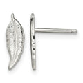 Sterling Silver Polished Feather Post Earrings
