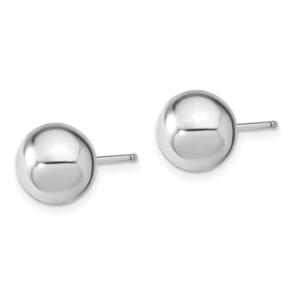 Sterling Silver RH-pl 10-11mm Wht/Grey Imitation Shell Pearl 3 Earring Set