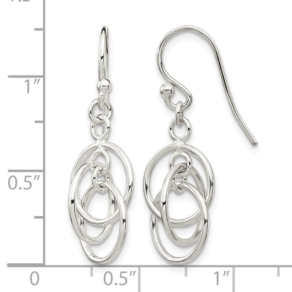 Sterling Silver Polished Dangle Earrings