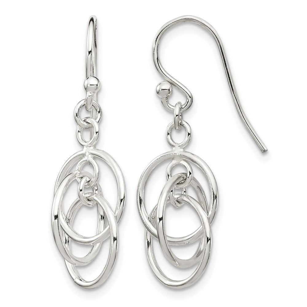Sterling Silver Polished Dangle Earrings