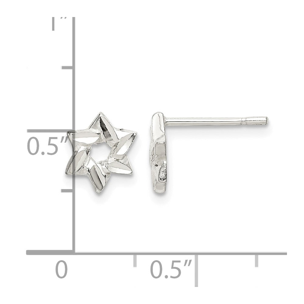 Sterling Silver Star Earrings