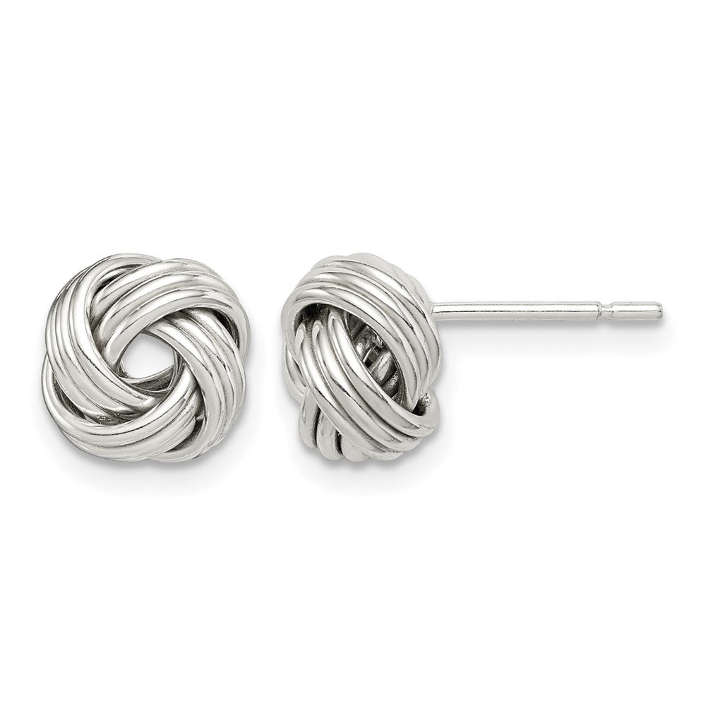 Sterling Silver Polished Love Knot Earrings