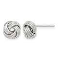 Sterling Silver Polished Love Knot Earrings
