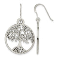 Sterling Silver Tree of Life Dangle Earrings