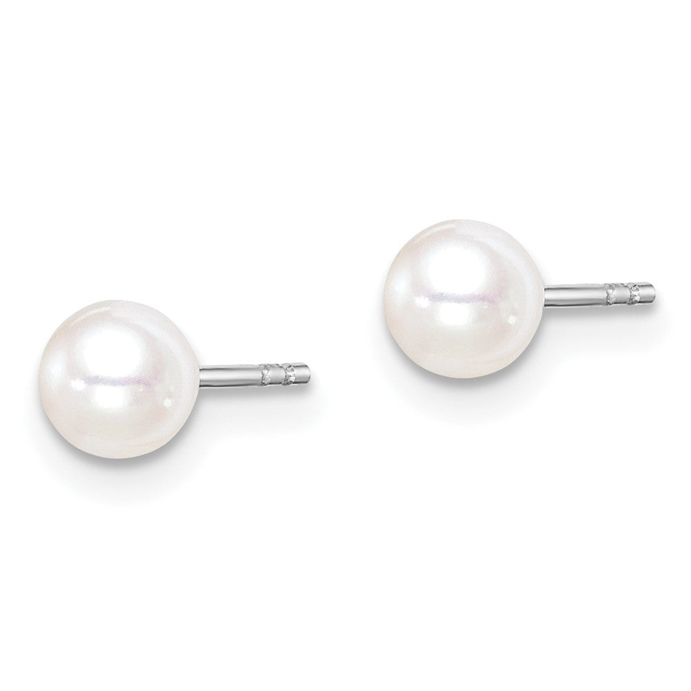 SS Madi K RH-pltd 4-5mm White/Pink/Purple FWC Pearl Stud Earrings Set