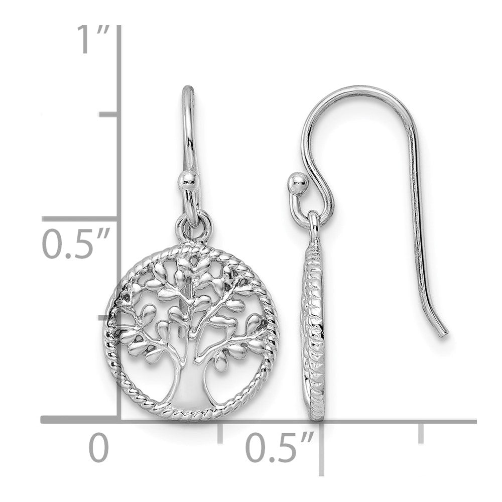 Sterling Silver RH Tree Dangle Earrings