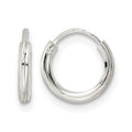 Sterling Silver Polished 1.5x10mm Endless Tube Hoop Earrings