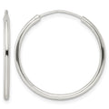 Sterling Silver Polished Endless Hoop Earrings