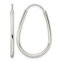 Sterling Silver Polished Endless Teardrop Hoop Earrings
