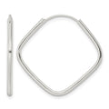 Sterling Silver Polished Endless Square Hoop Earrings